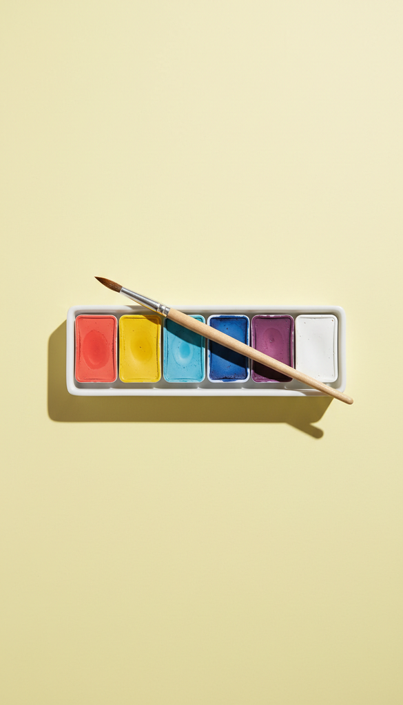 Watercolor kit for creative art workshops