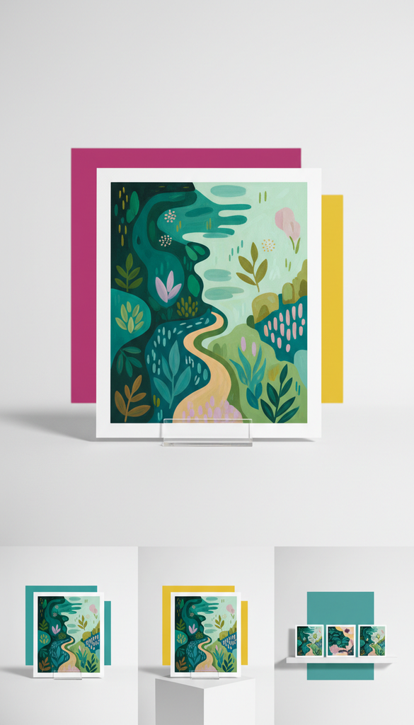 Verdant Jade Garden original painting
