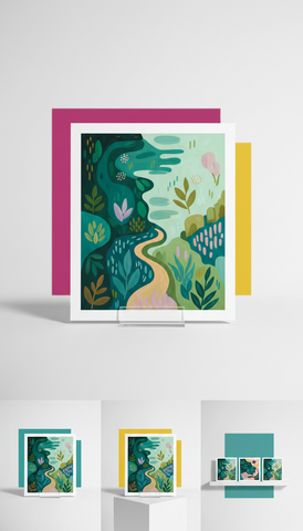 Verdant Jade Garden original painting