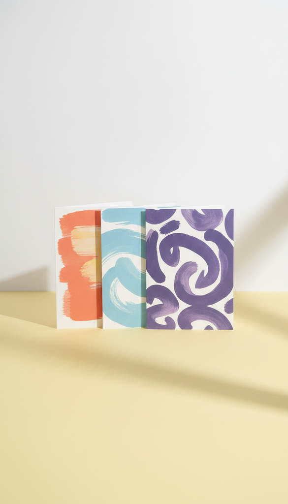 Brushstroke greeting cards limited edition