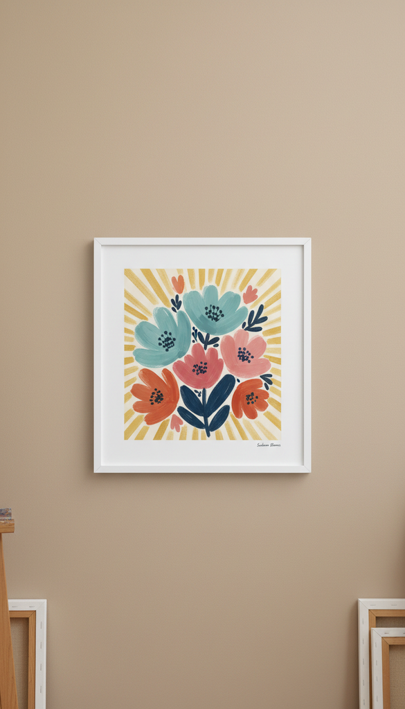 Floral Art Print on Fine Paper