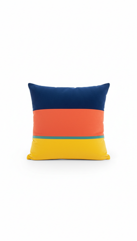 Painterly Accent Pillow Cotton Linen