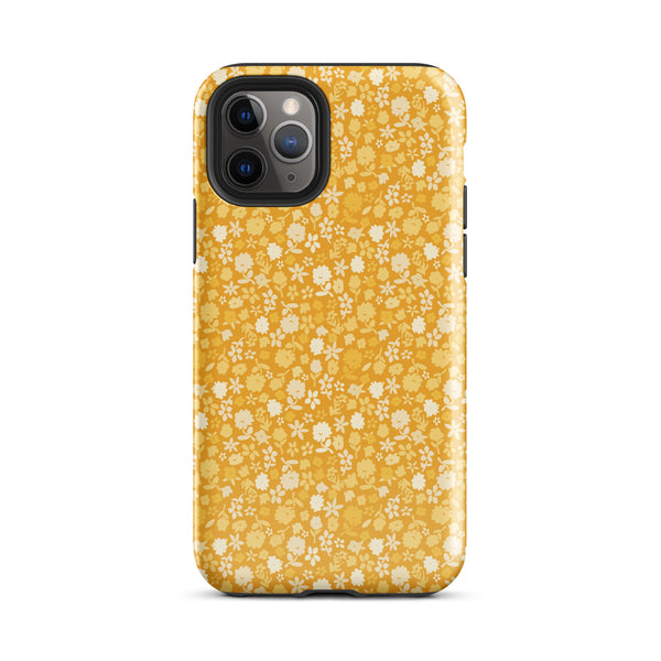 Yellow Floral Tough Case for iPhone®