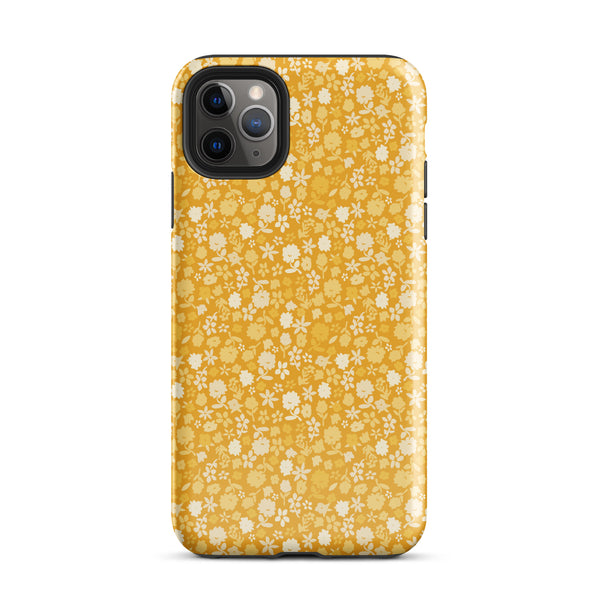 Yellow Floral Tough Case for iPhone®