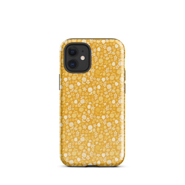 Yellow Floral Tough Case for iPhone®