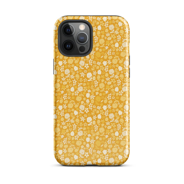 Yellow Floral Tough Case for iPhone®