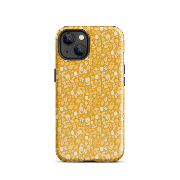 Yellow Floral Tough Case for iPhone®