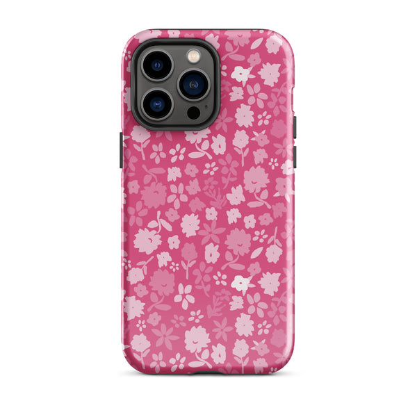 Pink Floral Tough Case for iPhone®