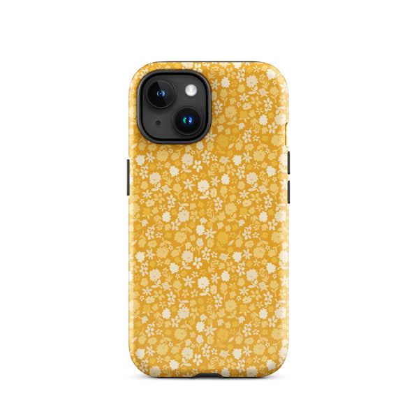 Yellow Floral Tough Case for iPhone®