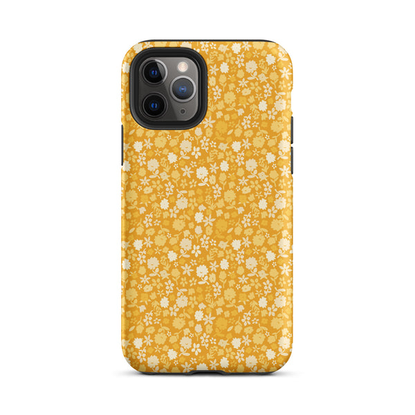 Yellow Floral Tough Case for iPhone®