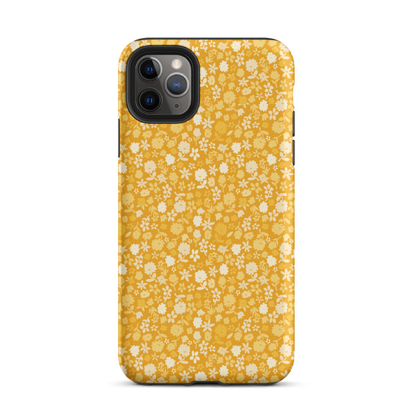 Yellow Floral Tough Case for iPhone®