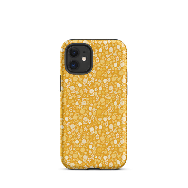 Yellow Floral Tough Case for iPhone®