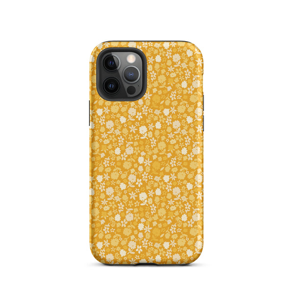 Yellow Floral Tough Case for iPhone®