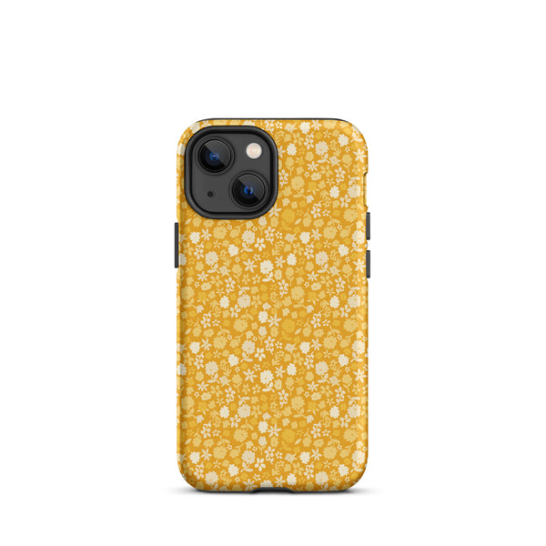 Yellow Floral Tough Case for iPhone®