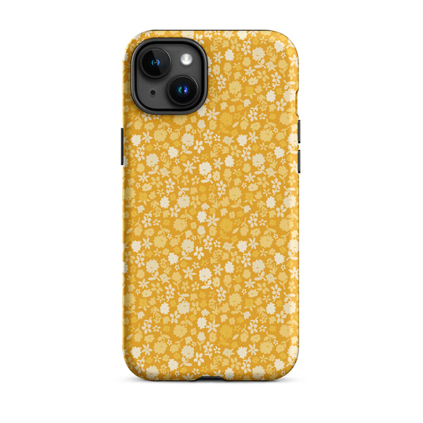 Yellow Floral Tough Case for iPhone®