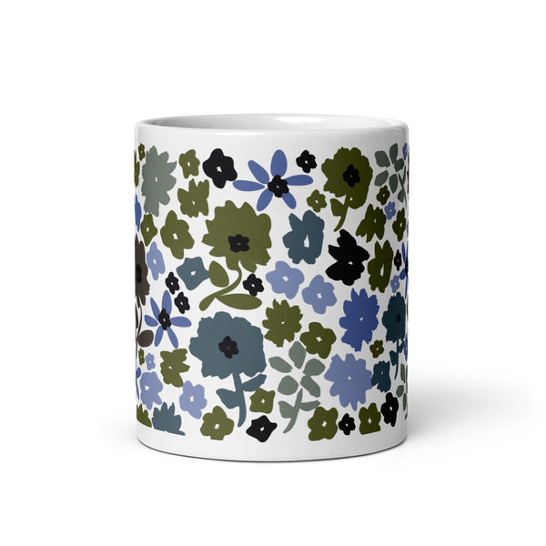 Cottage Floral Garden Mug - Blue