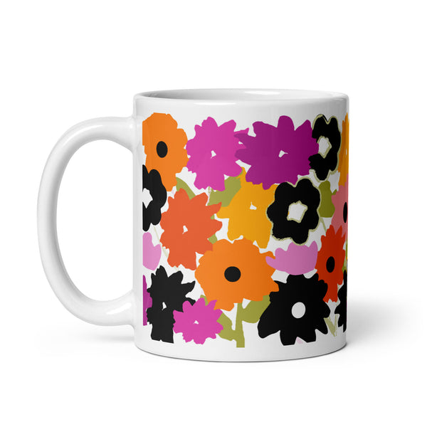 Whimsical Floral Mug - Multicolor