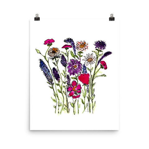 Wildflower Art Print Poster